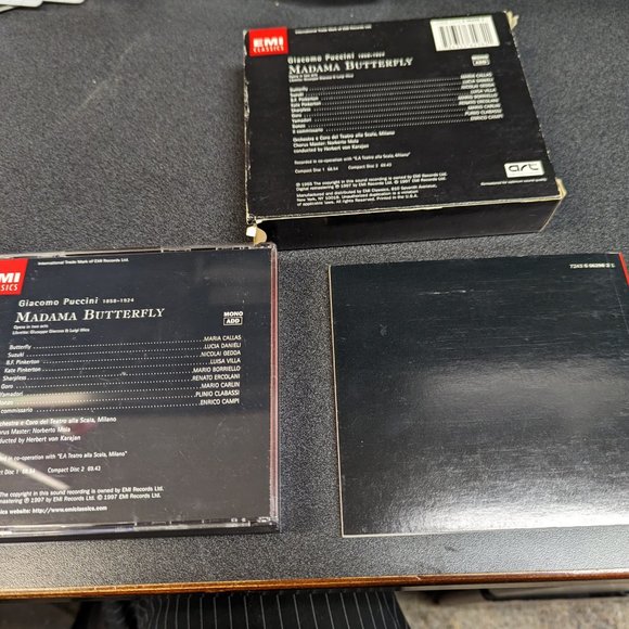 Maria Callas Madama Butterfly 2 CD-Set EMI Classics Herbert Von Karajan - Picture 6 of 6